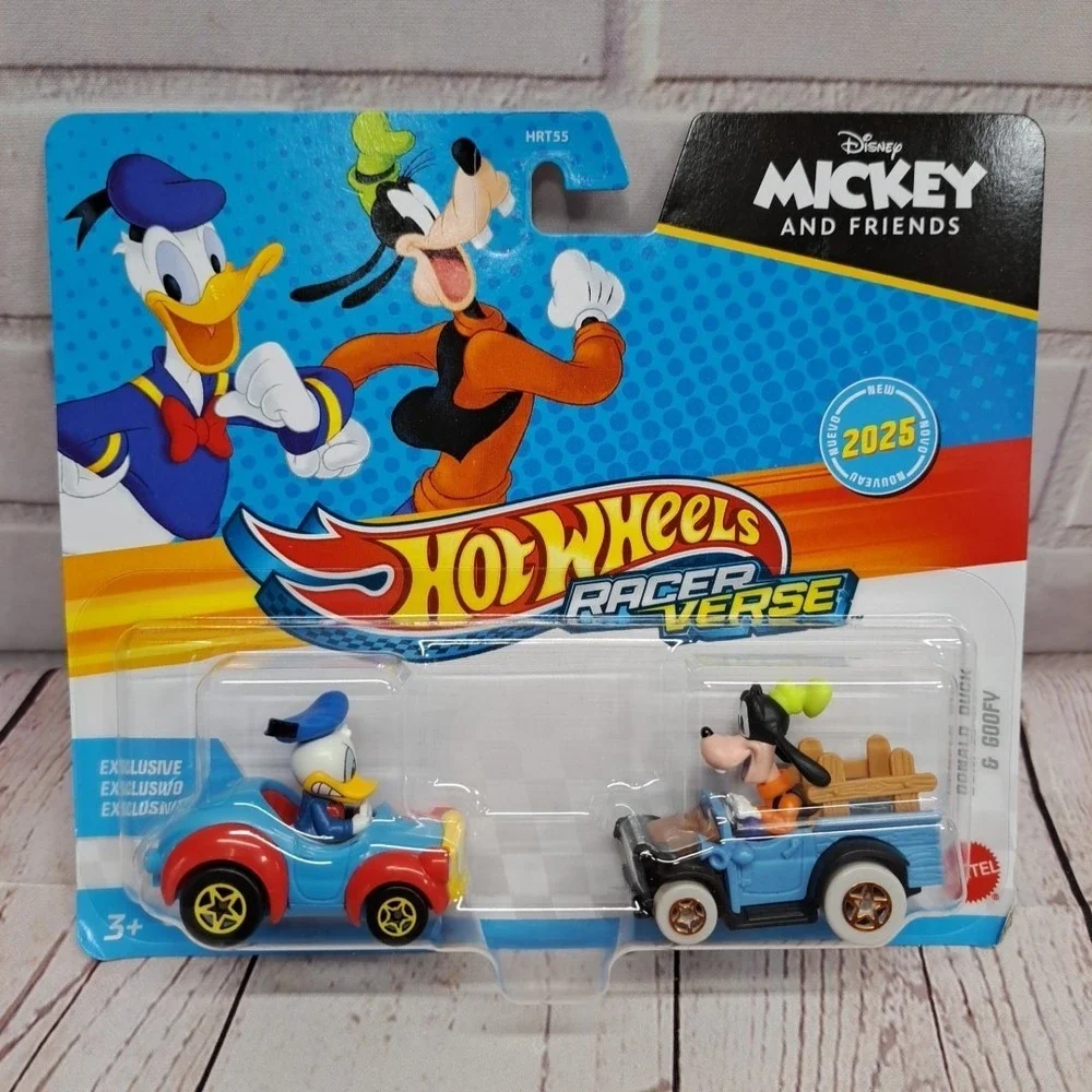 2025 HOT WHEELS RACER VERSE DONALD DUCK & GOOFY 2 PACK